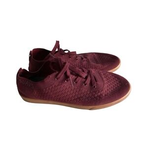 SUAVS The Zilker mens 11 44 Burgundy Vino Knit Lightweight Casual Sneakers